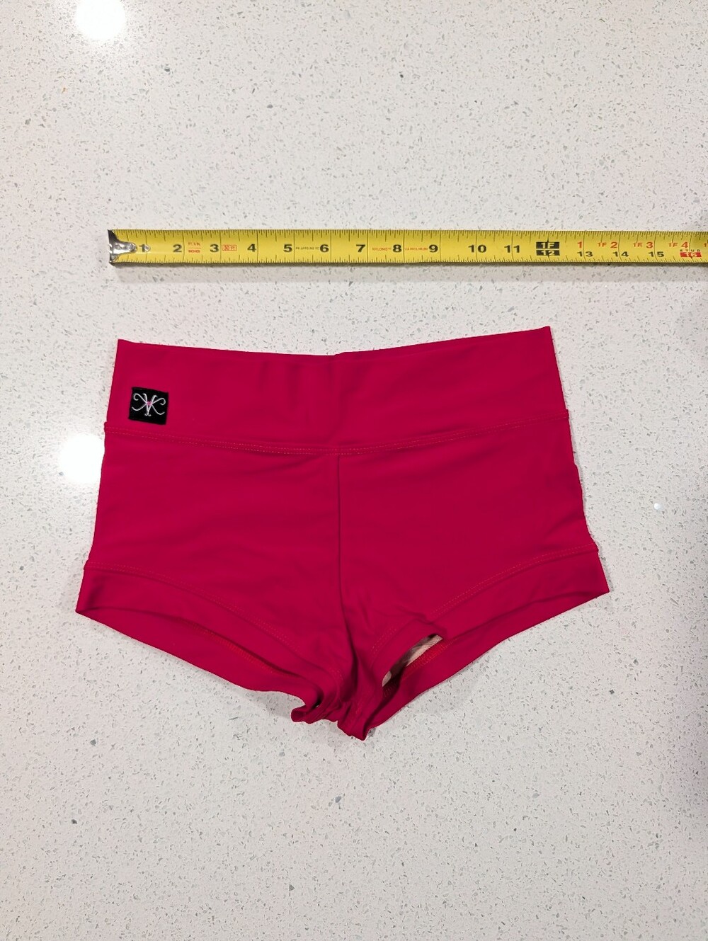 Kandi Kouture Extra Small TXS 0/2 Dance Ballet Pageant Brief Shorts RED Msrp $45